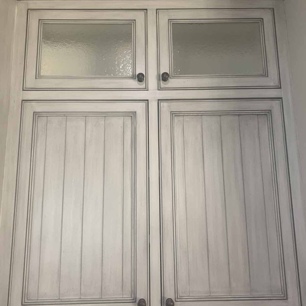 A simple shelves in kitchen area