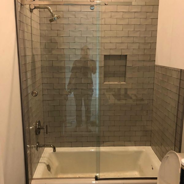 A modern look shower area