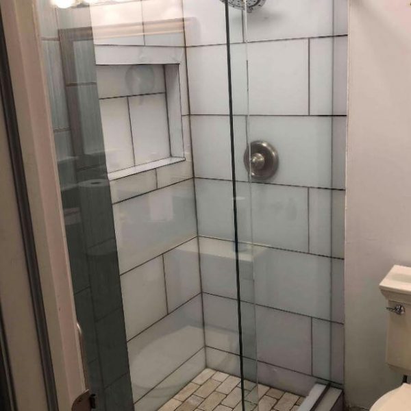 A simple and modern look shower area