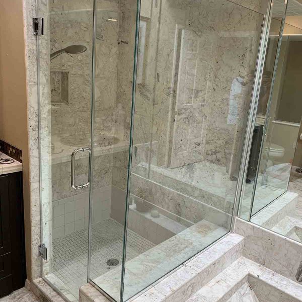 A luxurious shower area
