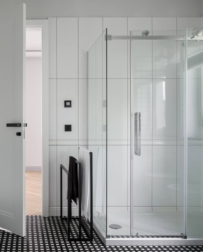 All white and simple bathroom